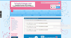 Desktop Screenshot of letopdutissage.com